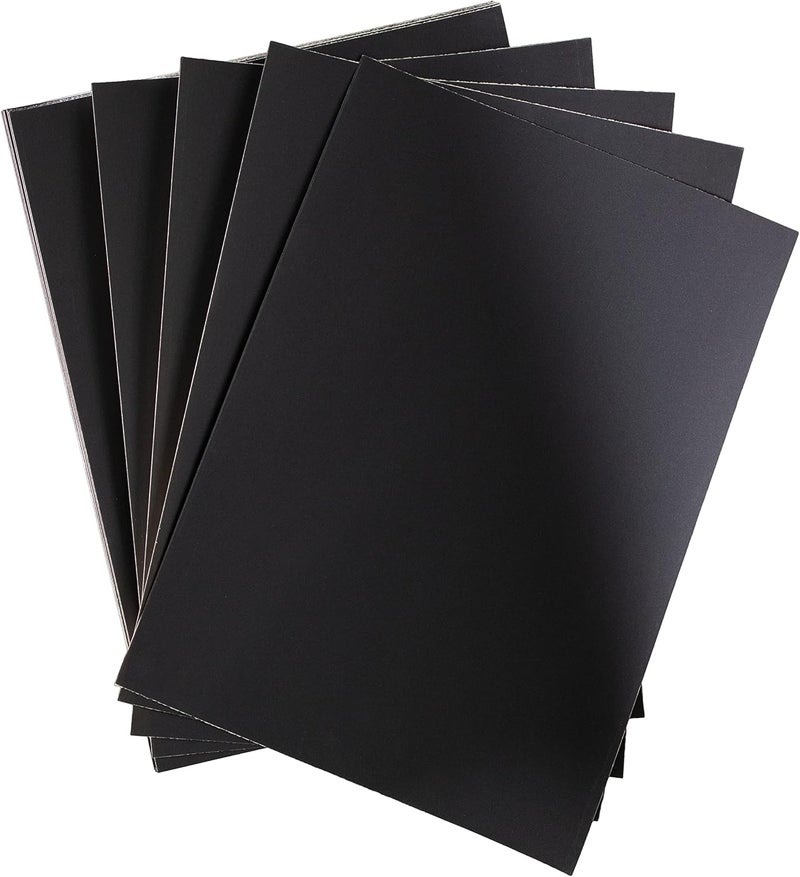 Uart Sanded Dark Pastel Paper Sheets for Pastel, Colored Pencil & Charcoal, Trial Pack, 5 Grits, 6" x 11" - Image 3